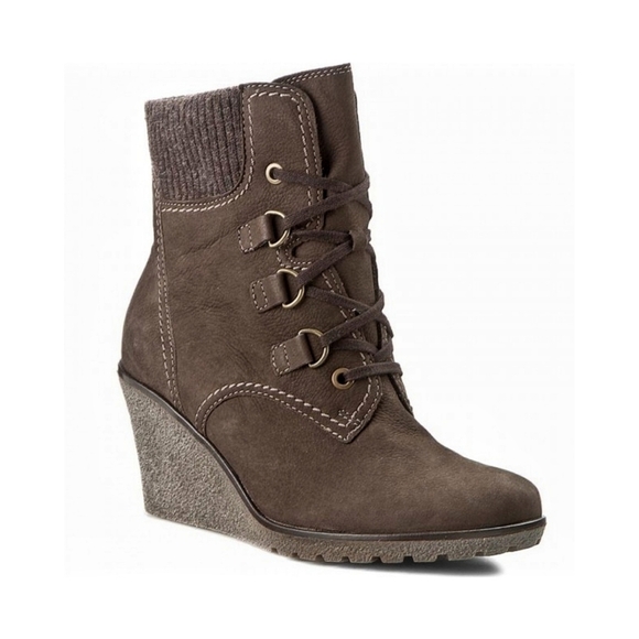 Gabor | Suede Wedge Ankle Boots, Brown‎ size 9 - Picture 11 of 11